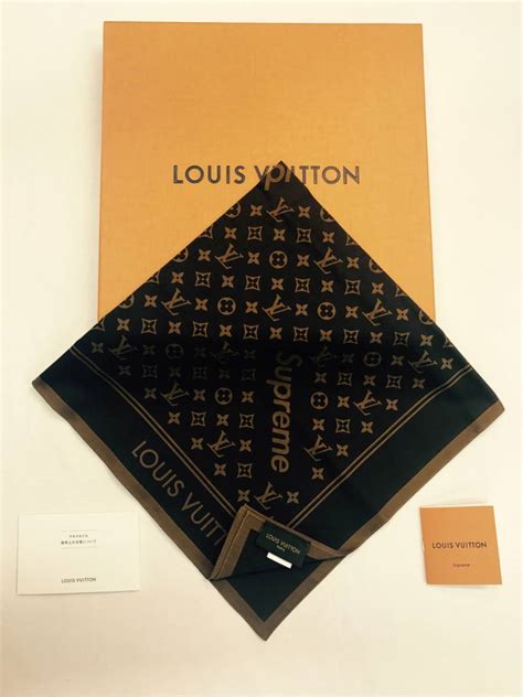 louis vuitton black bandana|Louis Vuitton handkerchief.